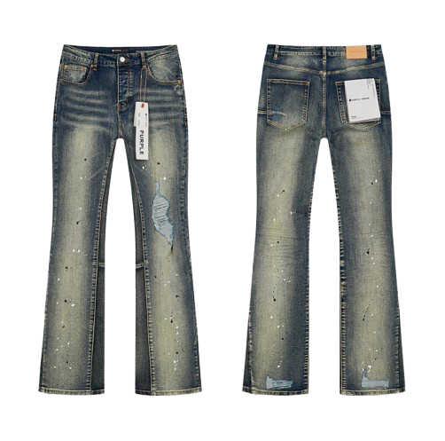 Purple Fleard Jeans
