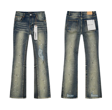 Purple Fleard Jeans